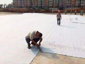 防水毯施工现场
